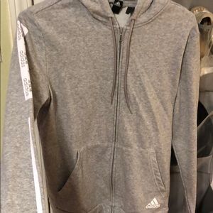 Grey Adidas Zipped Jacket